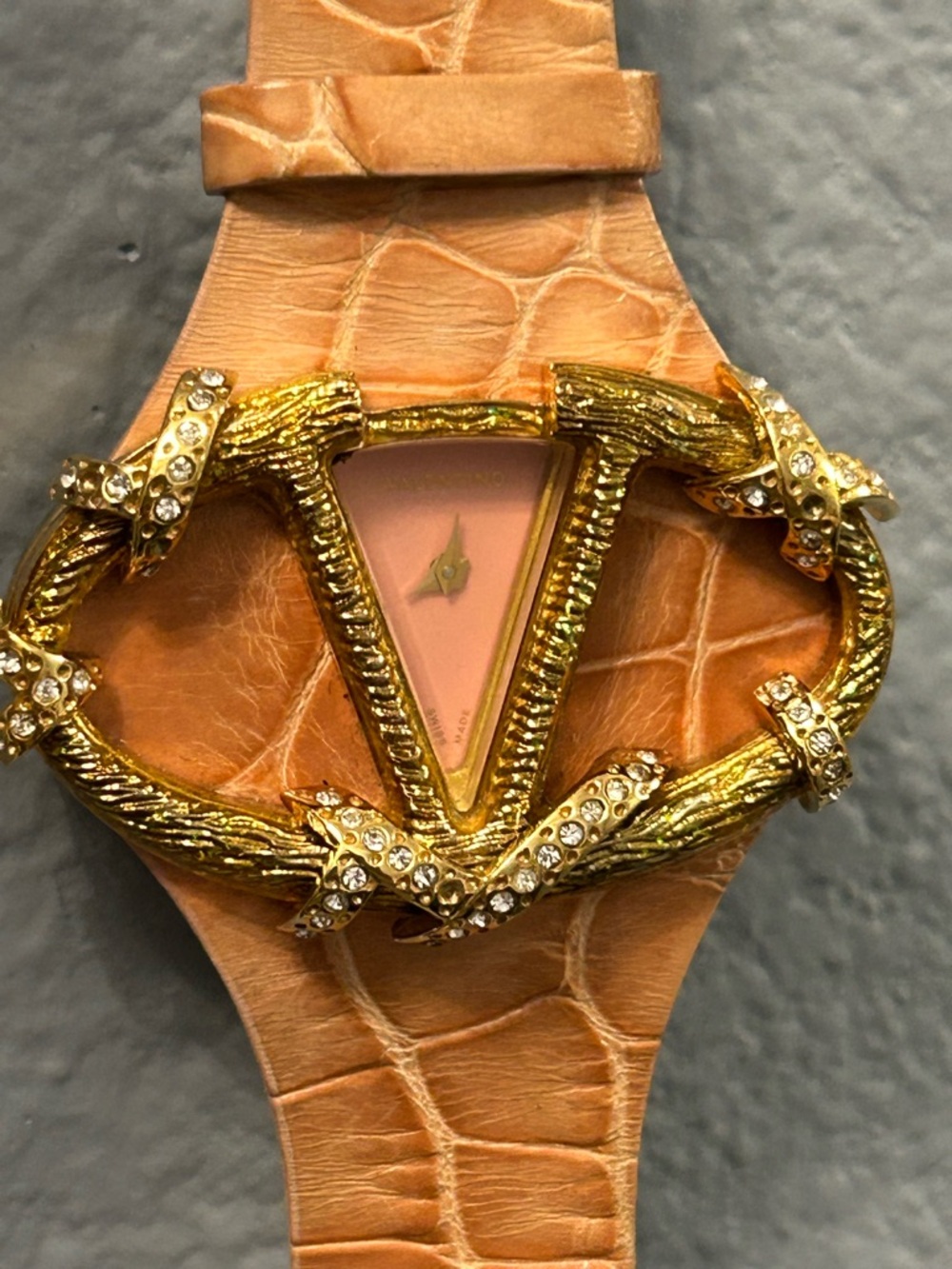 Valentino Alligator Strap Watch